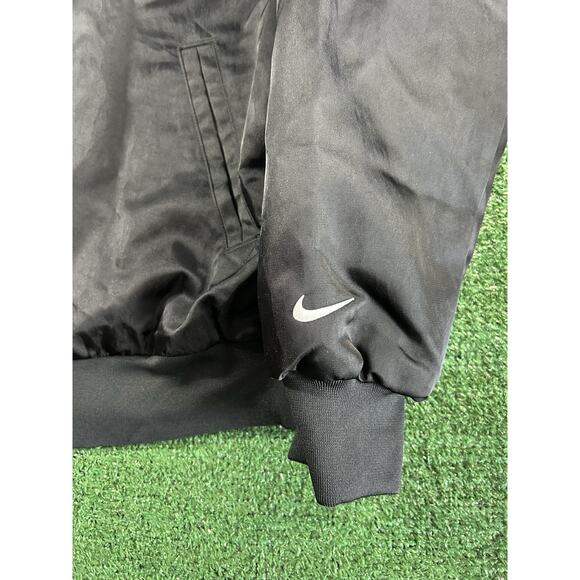 Nike Women SZ: S Black Varsity Woven Bomber Jacket New - Picture 6 of 10